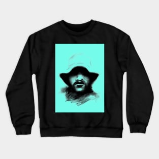 Copy of Copy of Copy of rebel, sturdy man with bucket hat Crewneck Sweatshirt